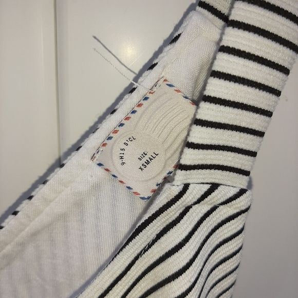 Anthropologie Striped Cross Back Dress - Picture 5 of 14